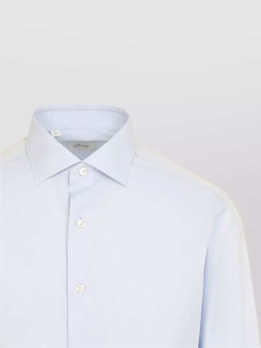 Brioni Cotton Long-Sleeve Shirt