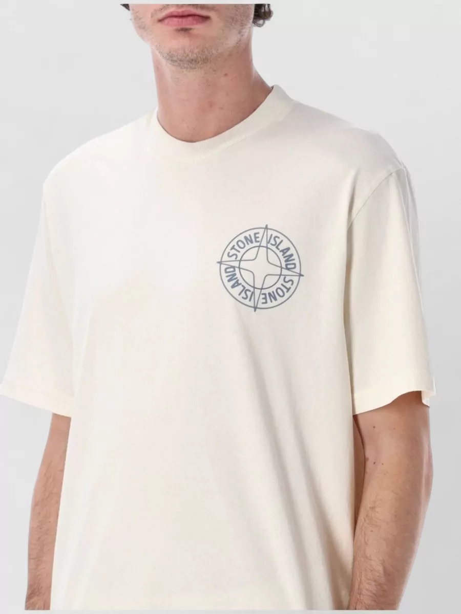 Stone Island Logo Crew Neck Short Sleeve T-Shirt