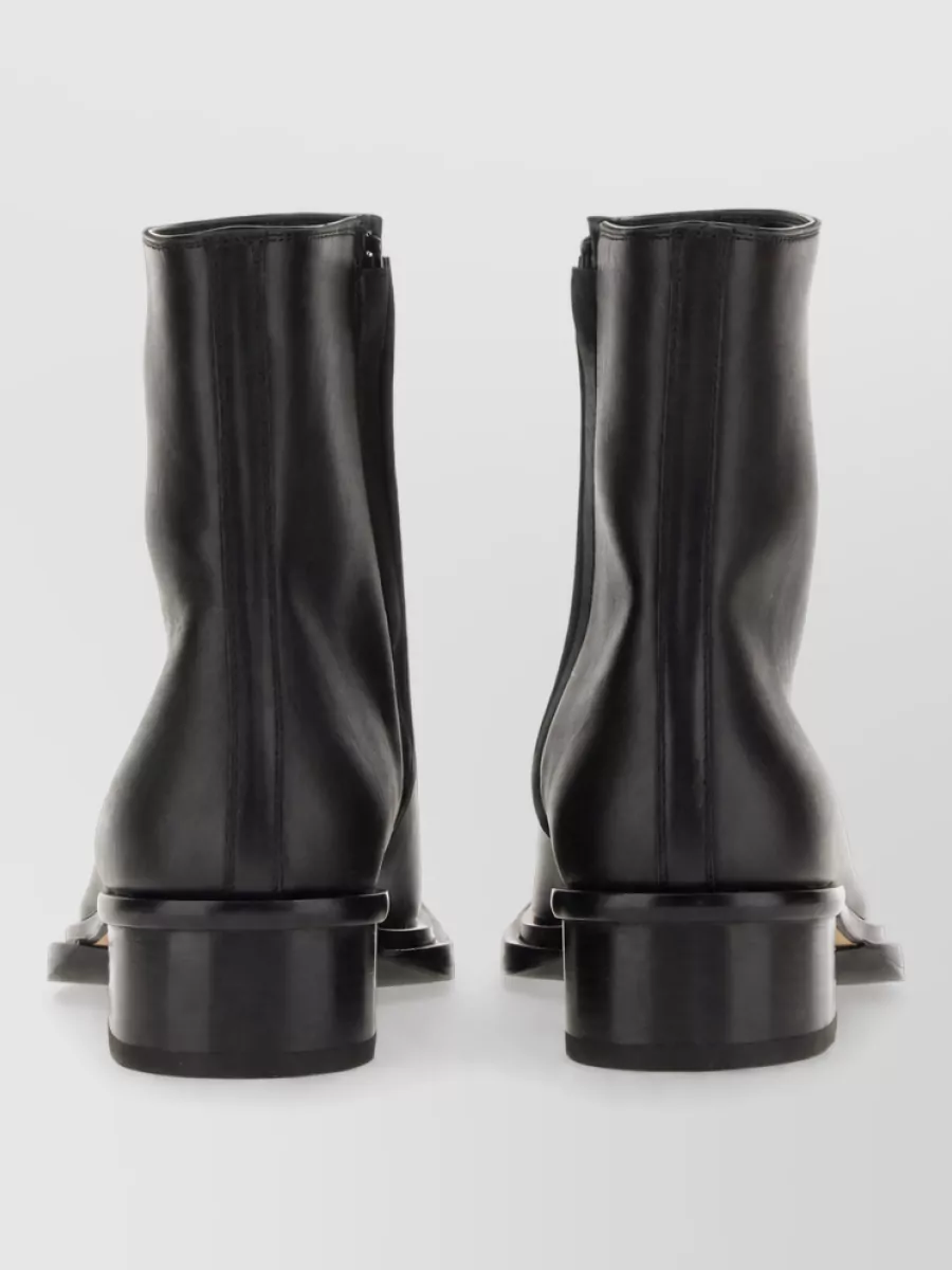 Alexander Mcqueen Leather Cuban Stack Derby Shoes