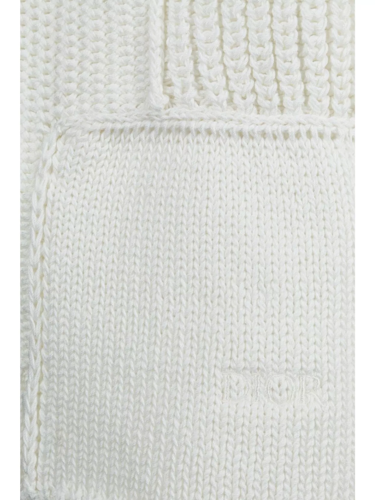 Christian Dior Crew Neck Patchwork Sweater With Asymmetric Hem