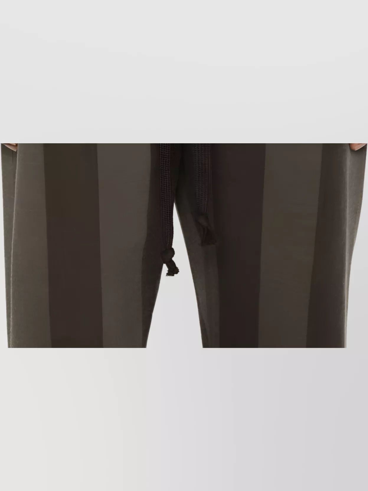 Uma Wang Striped Trousers Featuring Pockets