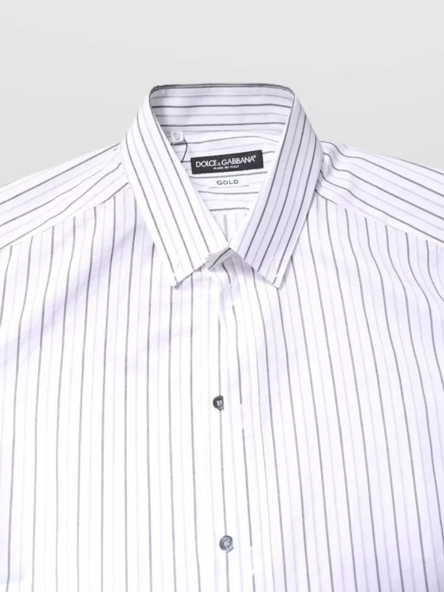 Dolce&Gabbana Striped Cotton Formal Dress Shirt