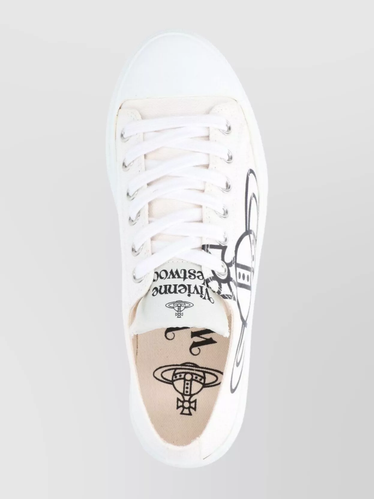 Vivienne Westwood Low Top Sneakers With Round Toe Design