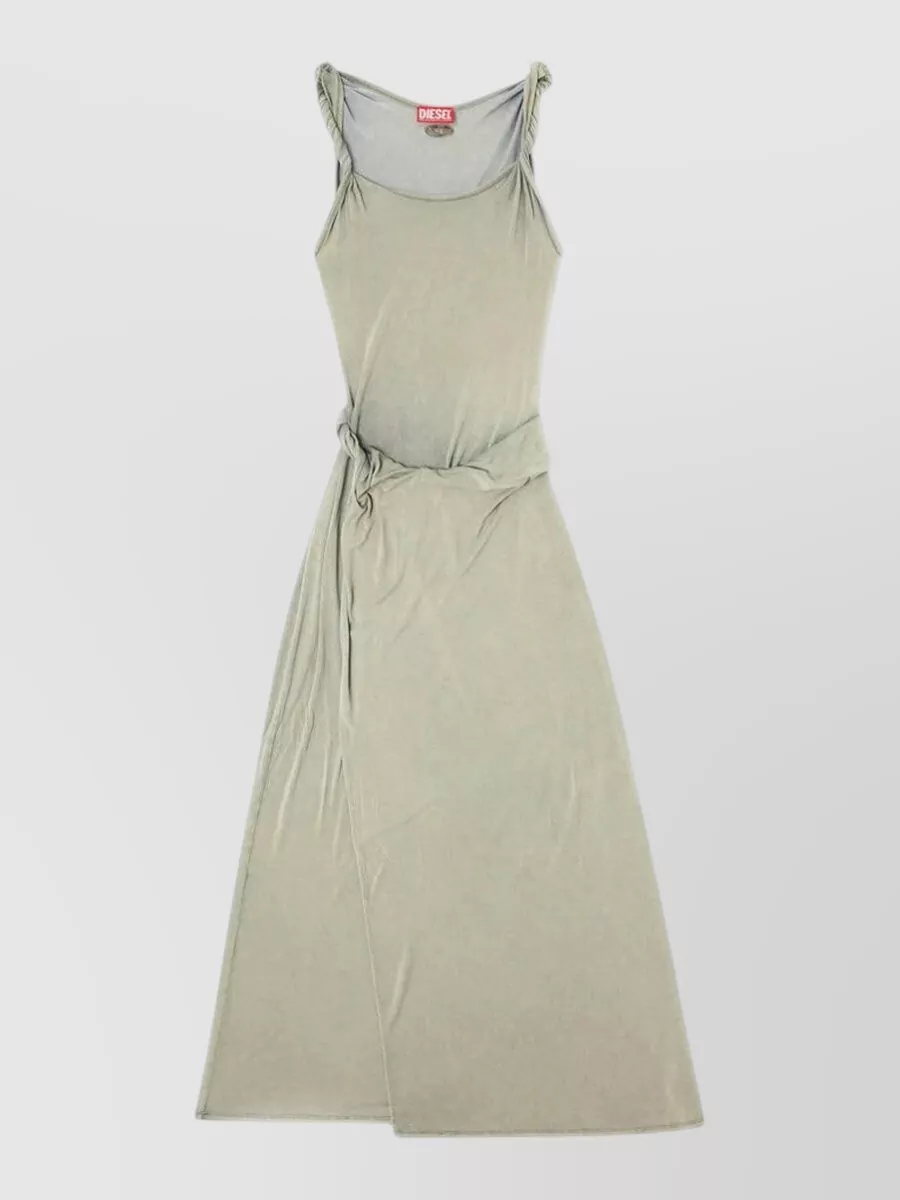 Diesel Sleeveless round neck wrap maxi dress