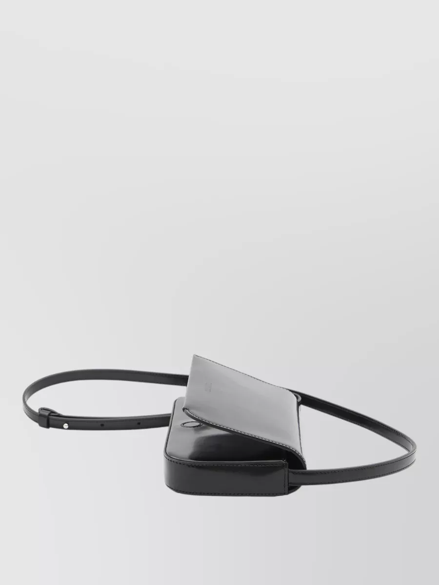 Jacquemus Curved Edge Calfskin Crossbody Bag