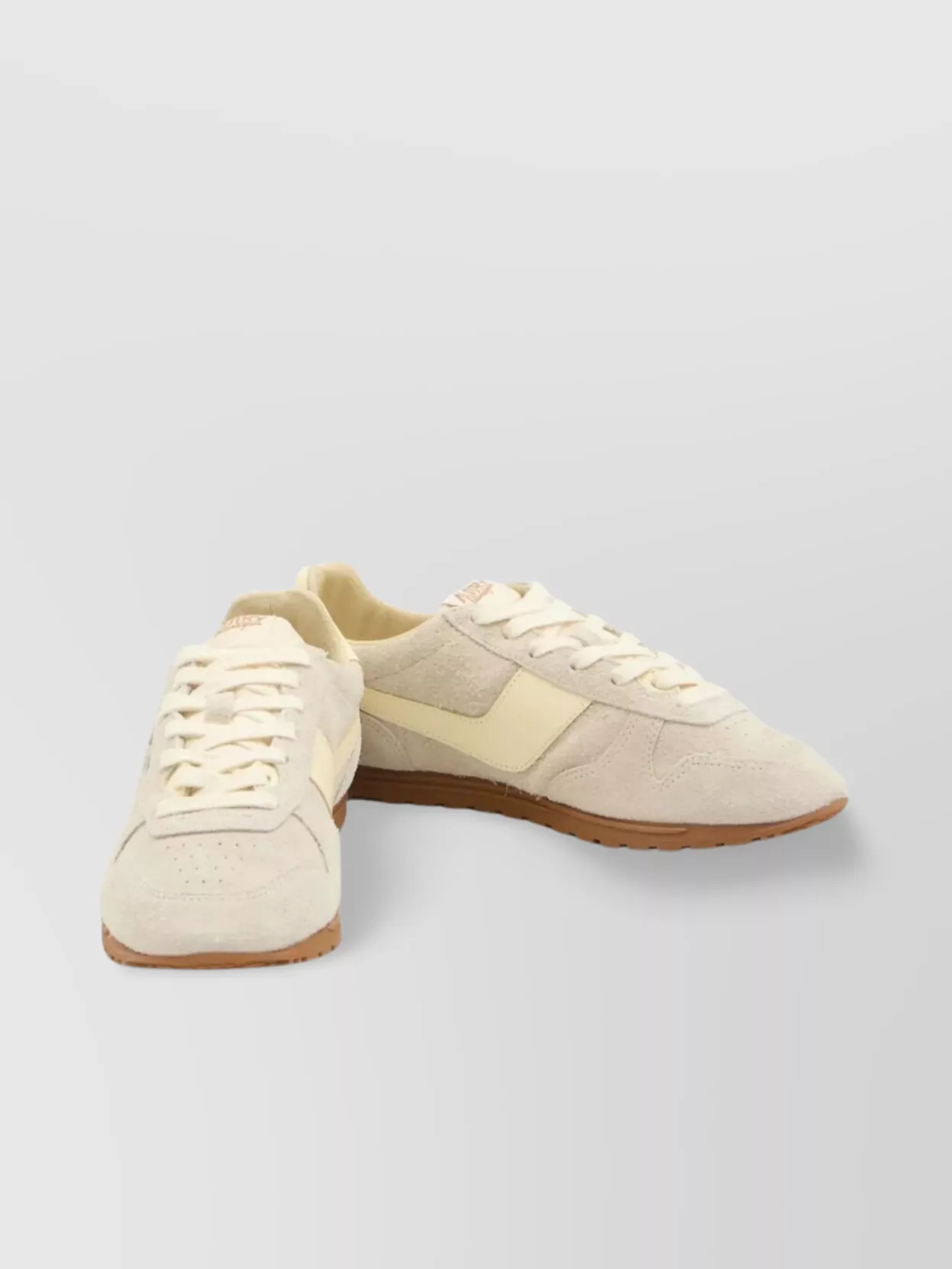 Autry 'windspin Low' Grey Sneaker With Logo On The Side And On The Heel