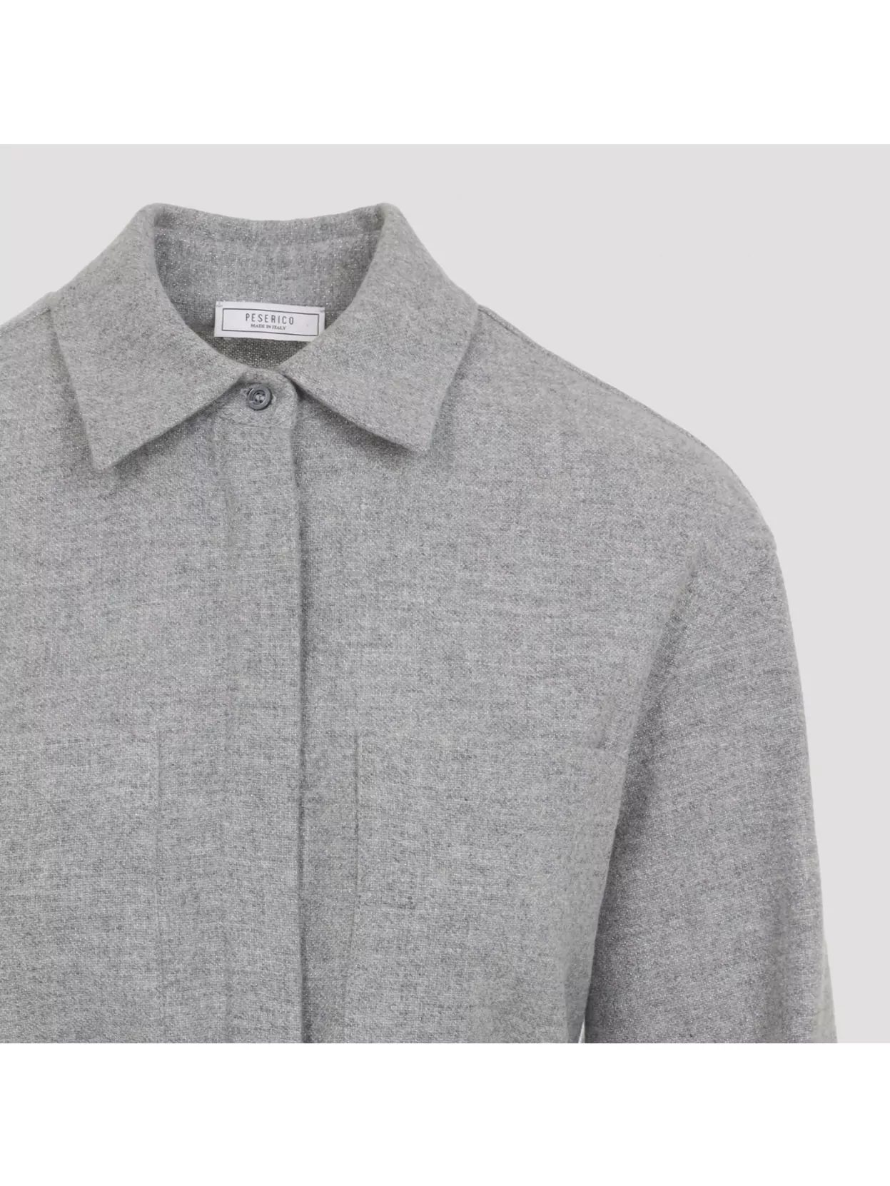 Peserico Long Sleeve Collared Shirt Belted