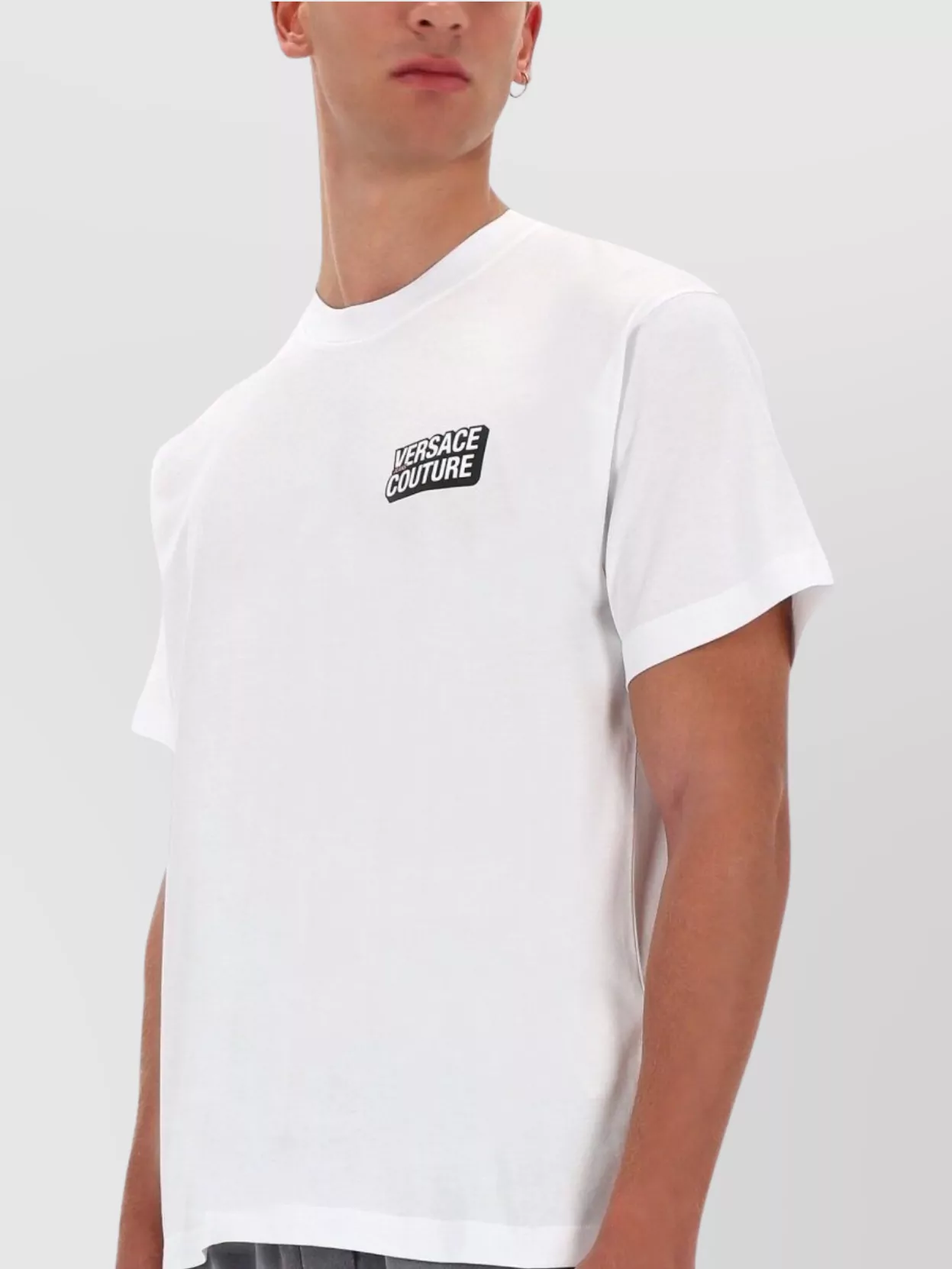 Versace Jeans Couture Crew Neck Short Sleeve Fitted T-Shirt