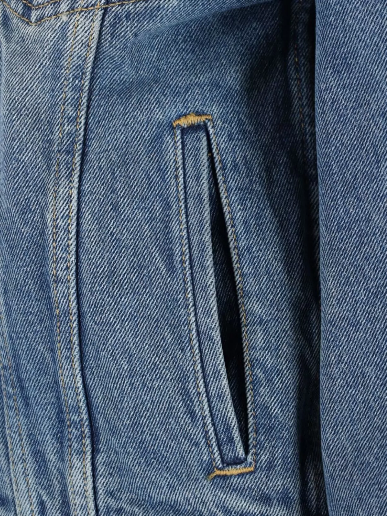Golden Goose Flap Pocketed Collar Stitched Denim Jacket