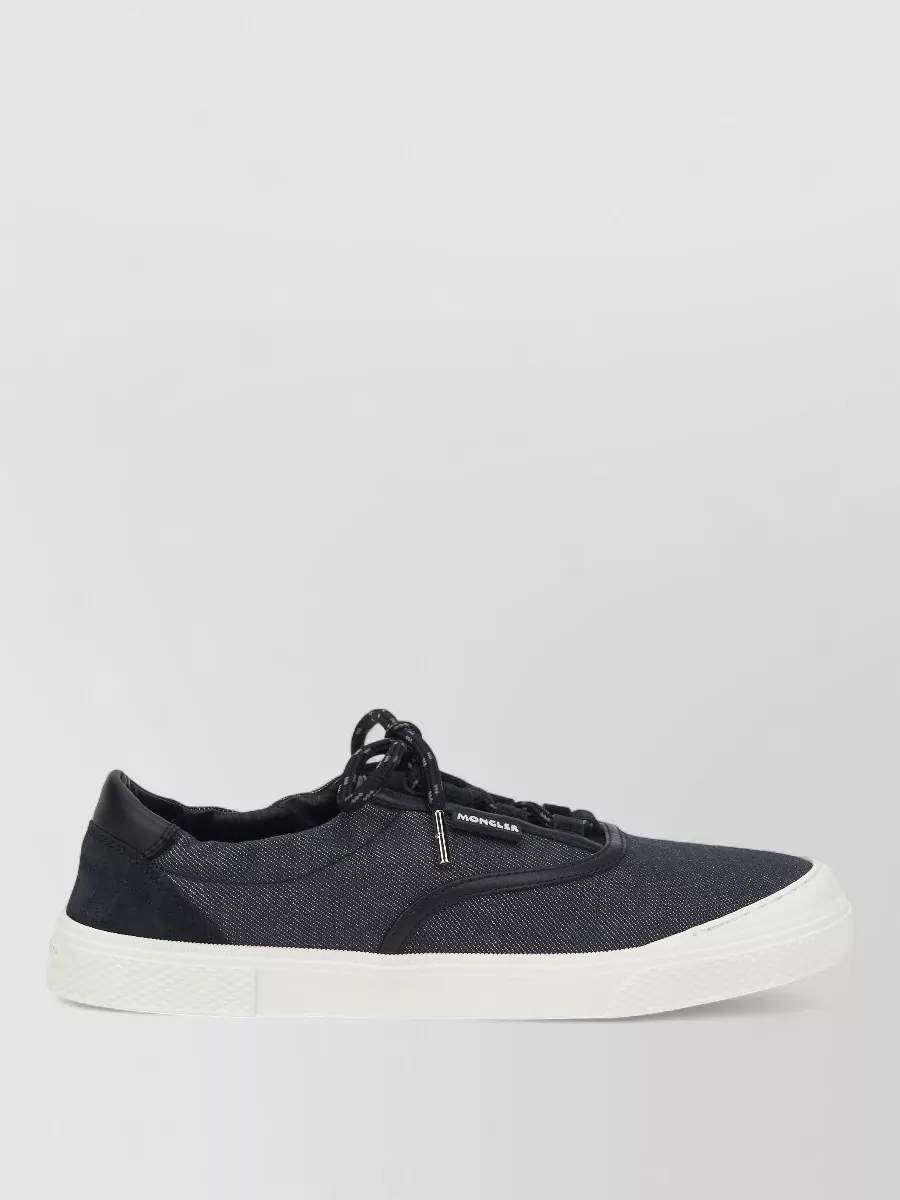 Moncler Denim Low-Top Sneakers
