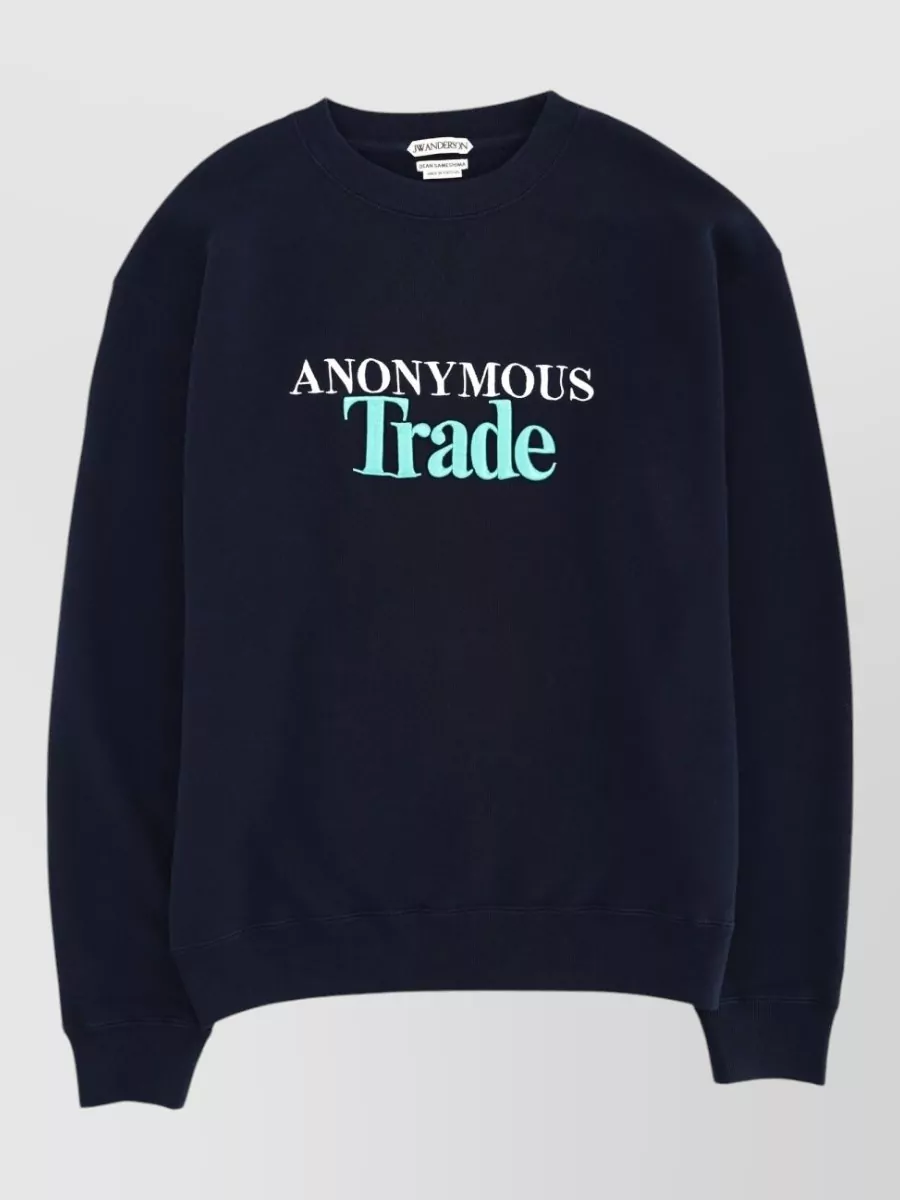 JW Anderson cotton anonymous trade sweatshirt