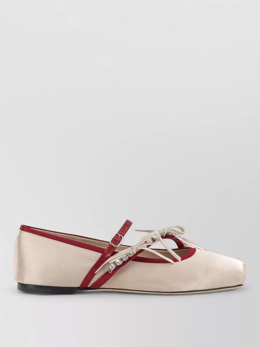 Jimmy Choo Textile Mary Jane Ballerina Flats
