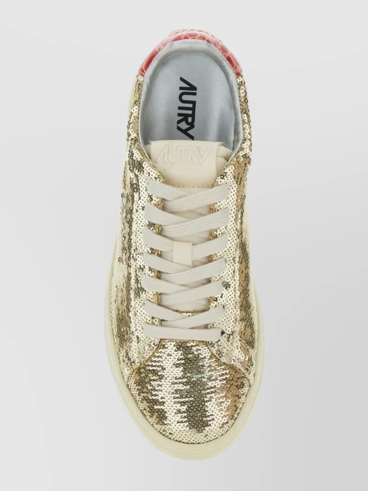 Autry Low-Top Sequin Lace-Up Shoes