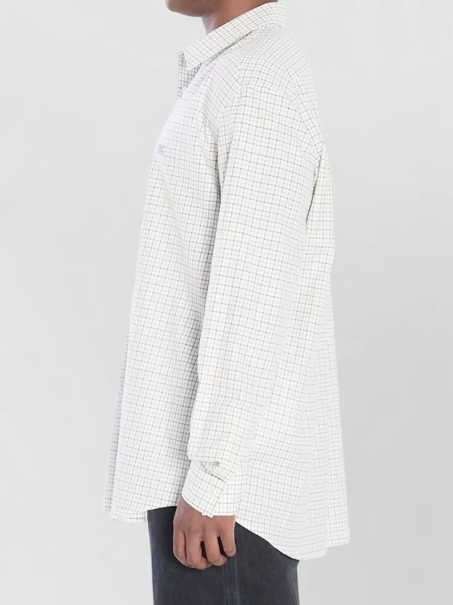Celine Checked Cotton Regular-Fit Long-Sleeve Shirt