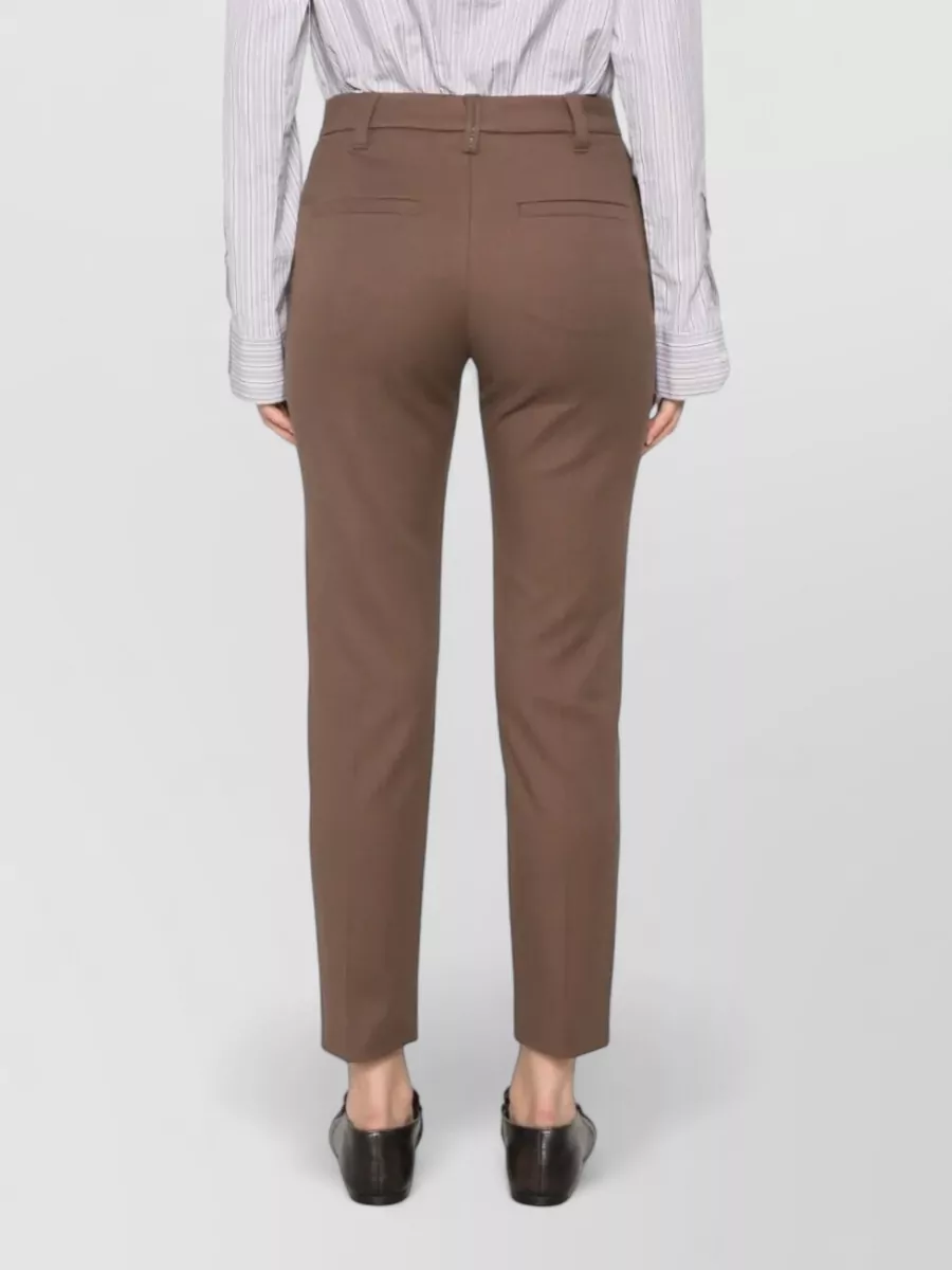 Brunello Cucinelli Cropped Slim-Fit Tapered-Leg Suit Trousers