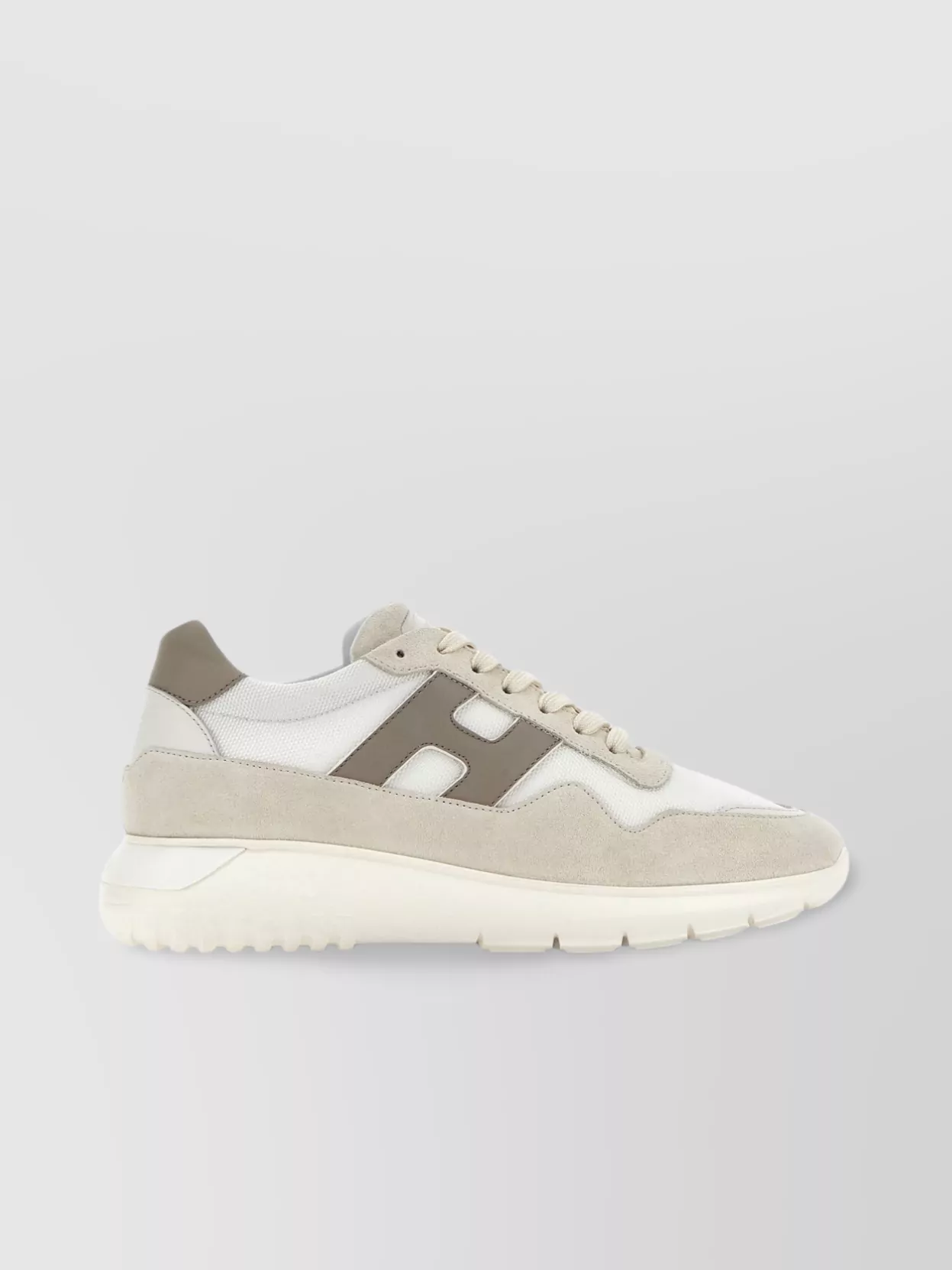 Hogan Suede And Mesh Sneakers With Rubber Sole