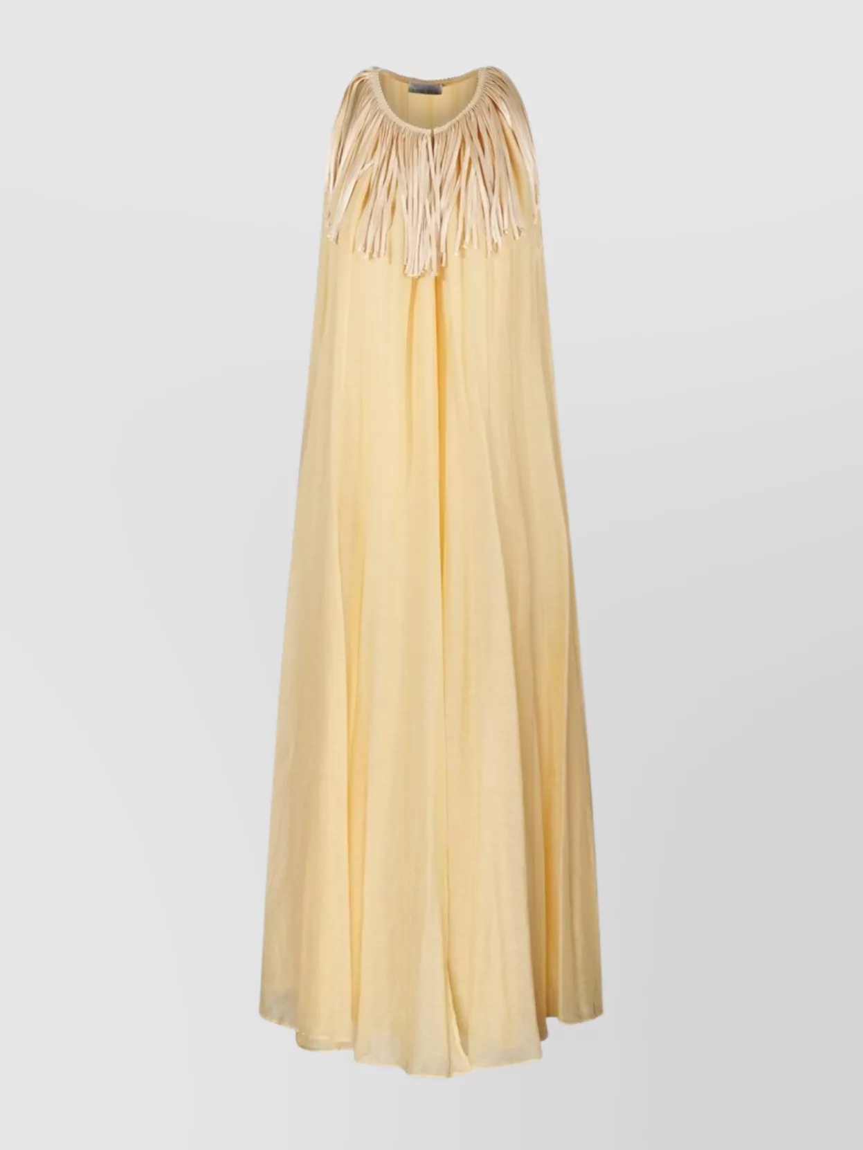 Shop Forte Forte Fringed Voile Sleeveless Dress