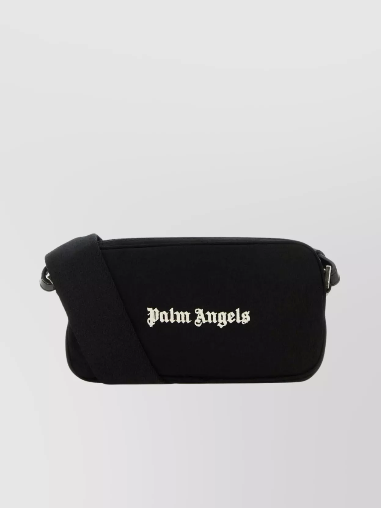 Shop Palm Angels Textured Fabric Canvas Crossbody Bag