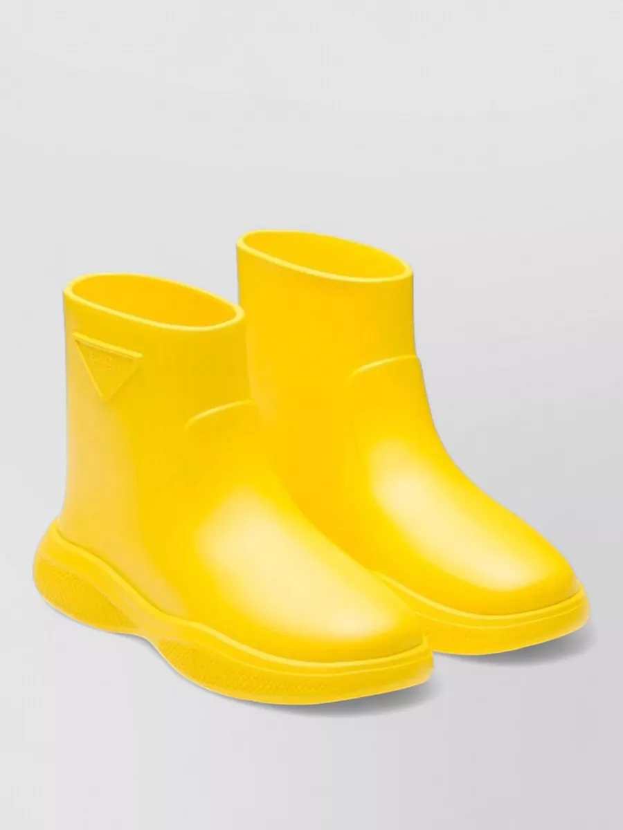 Prada rubber rain boots