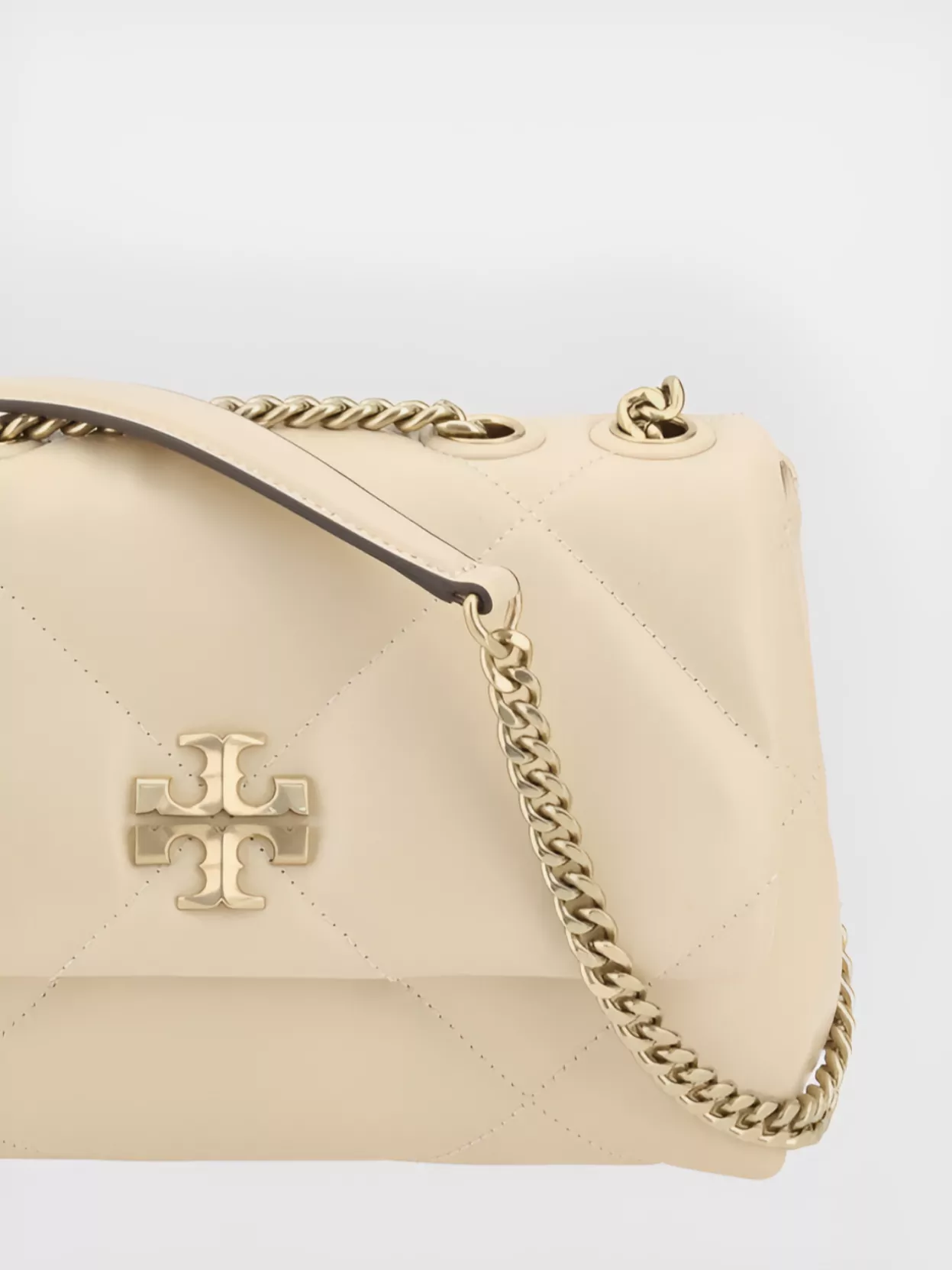 Tory Burch Padded Quilted Small Shoulder Bag In Neutrals