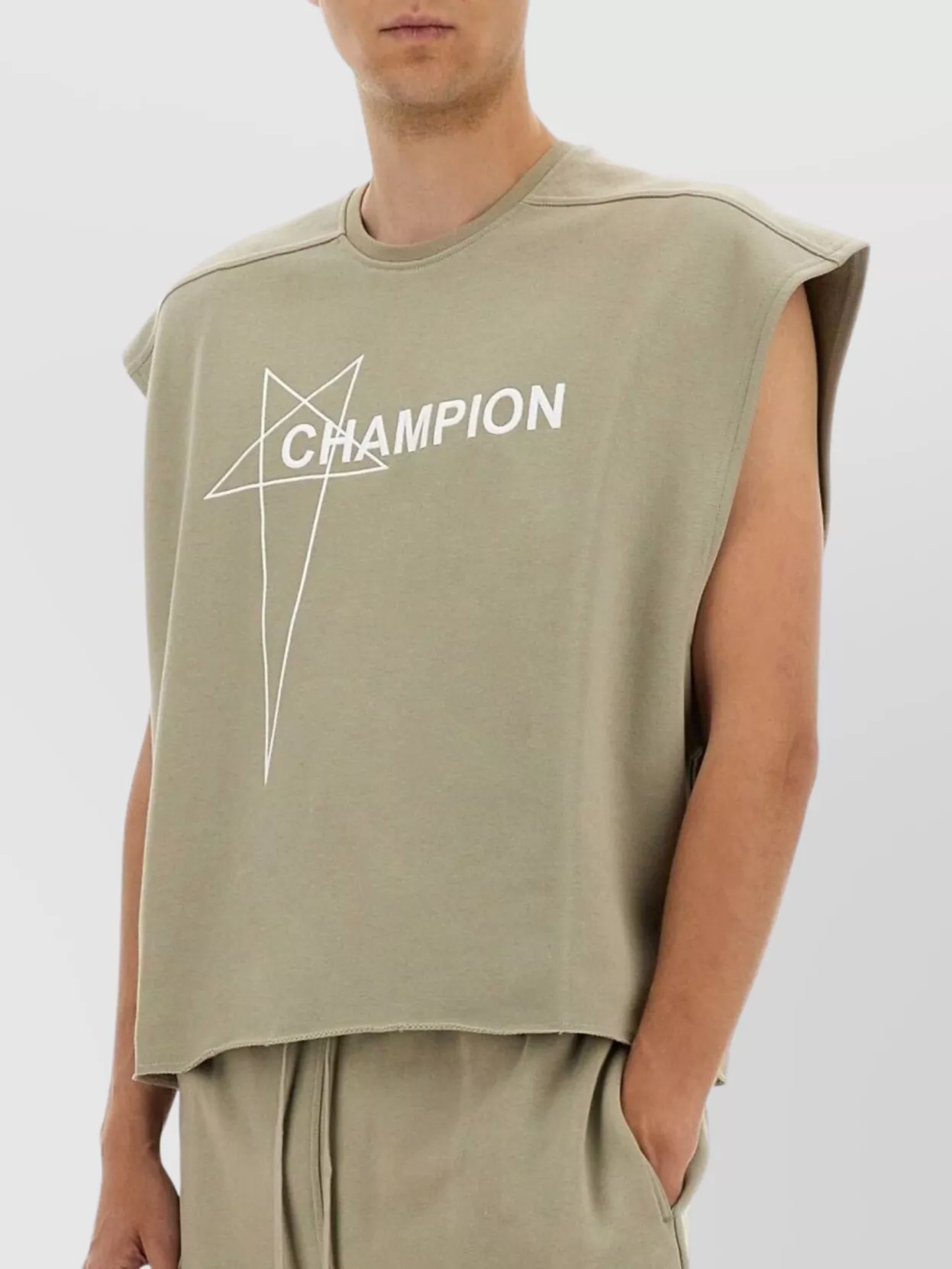 Rick Owens Cropped Micro Tatlin T-Shirt