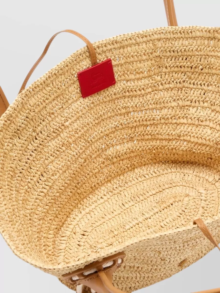 Christian Louboutin Venus Mini Raffia Beach Bag