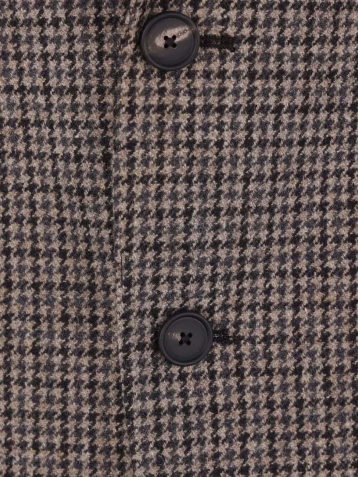 Tagliatore Classic Houndstooth Wool Blazer With Notched Lapels And Button Closure In Gray