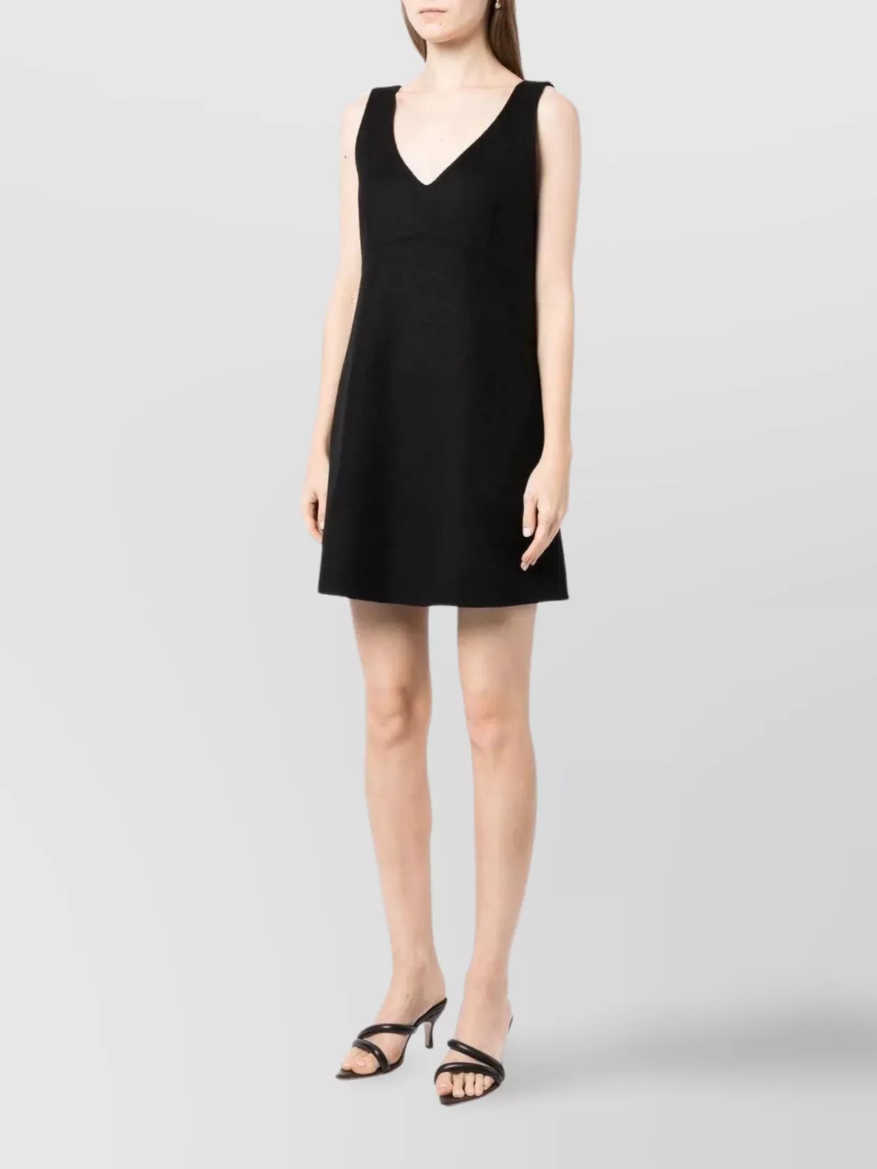P.a.r.o.s.h Mini Dress Shift V-neck Above-knee