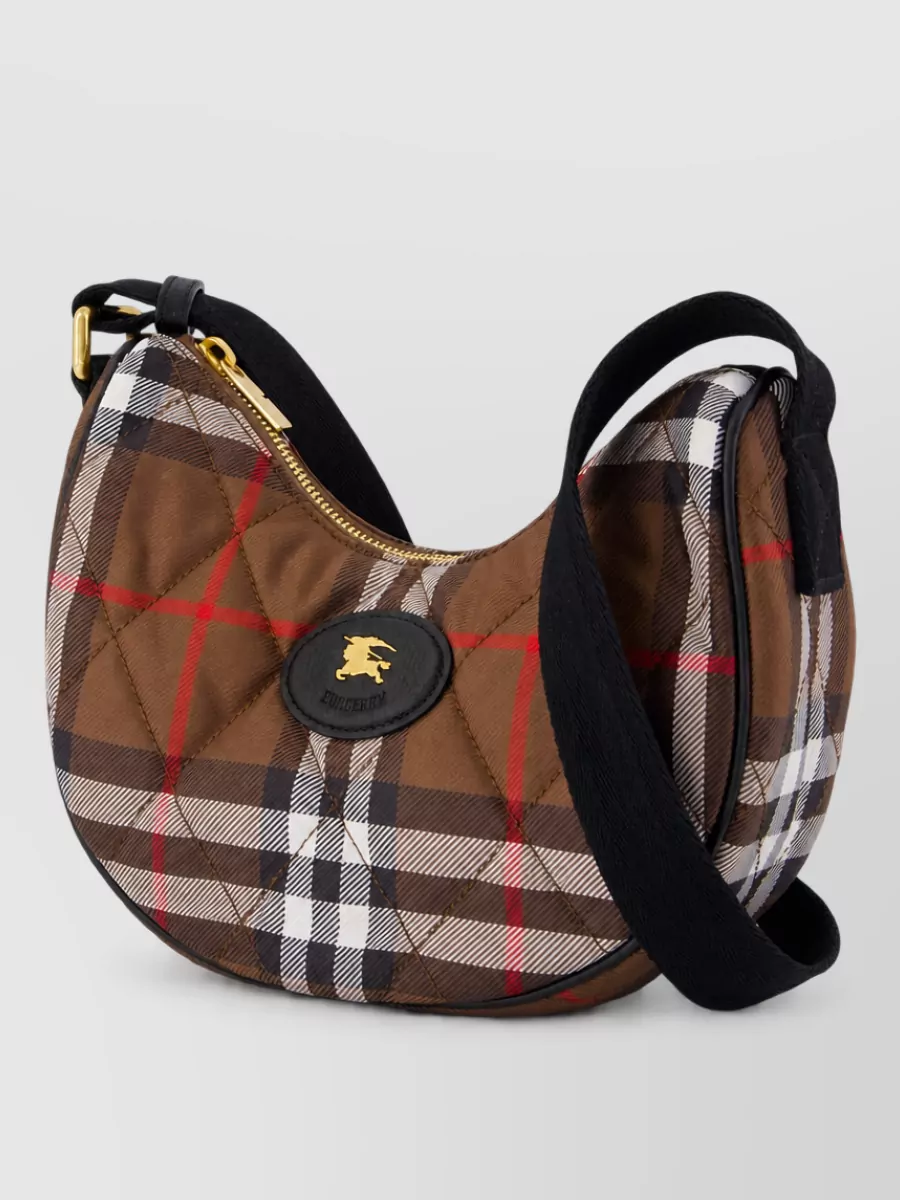 Burberry Horseshoe Nylon Cross-Body Bag