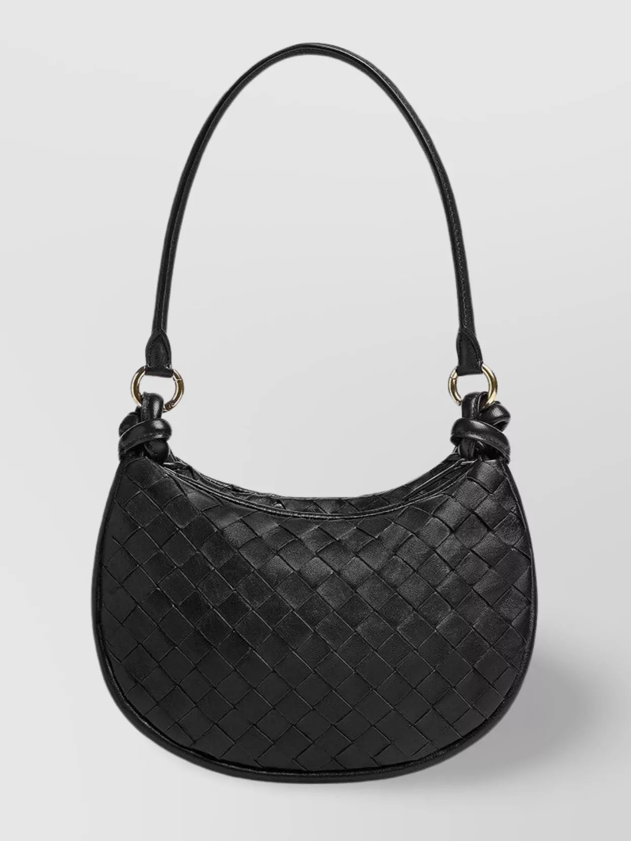 Shop Bottega Veneta Versatile Compact Woven Shoulder Bag In Black