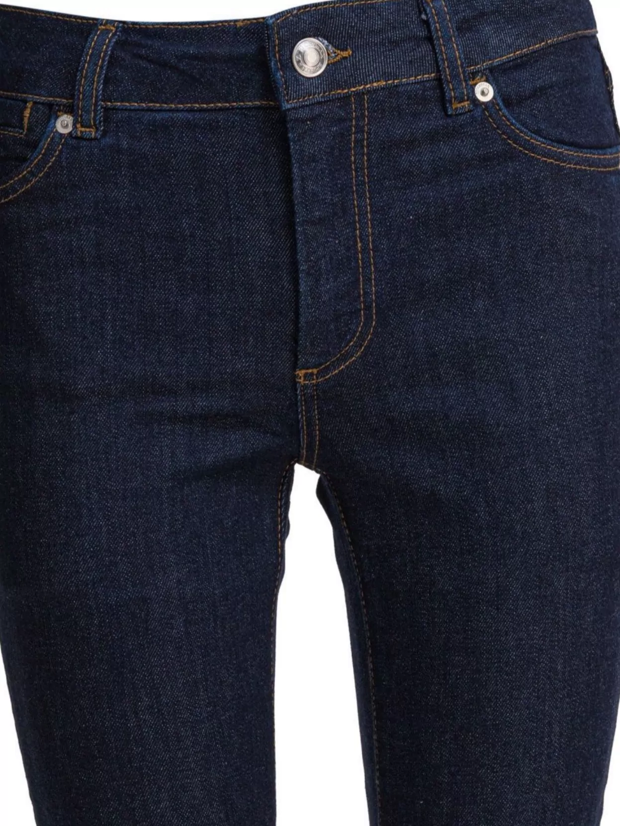 Sportmax Denim Trousers With Back Pockets And Contrast Stitching In Blue