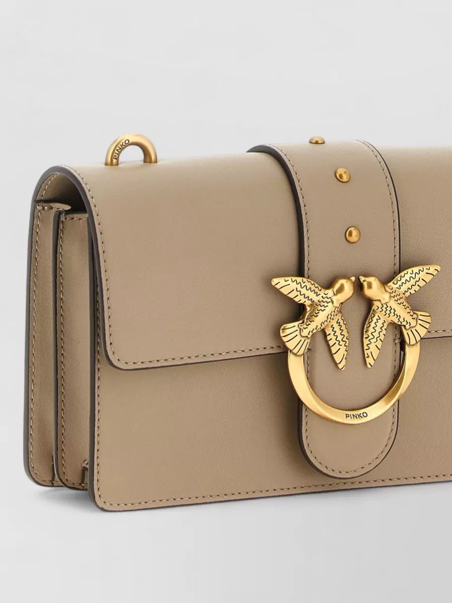 Pinko Love Bag One Small Leather Clutch Bag