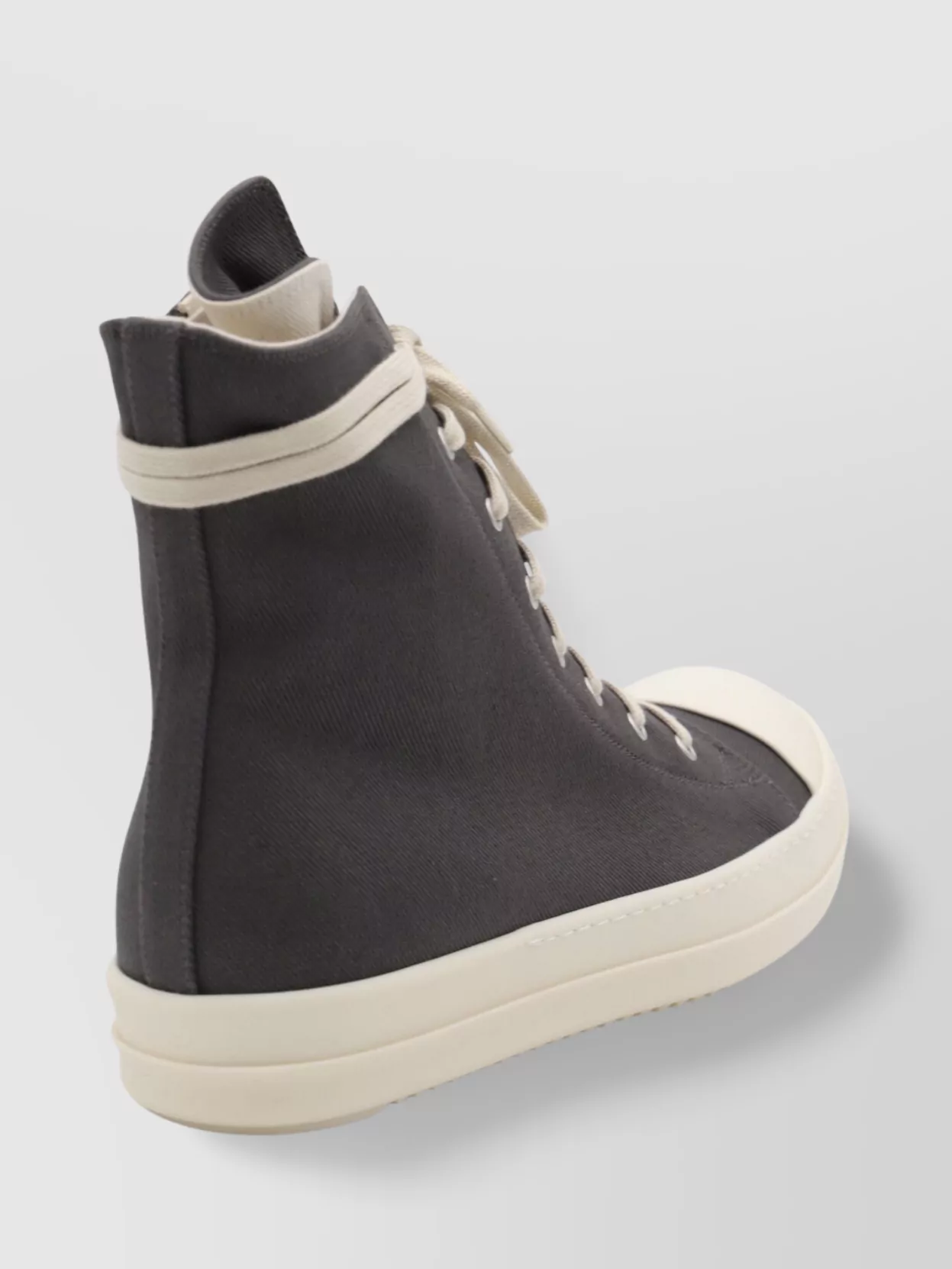 Rick Owens Drkshdw High-Top Canvas Sneakers Rubber Sole