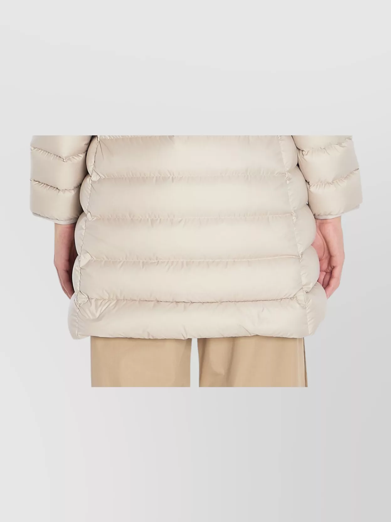Moncler Midi Puffer Jacket High Collar