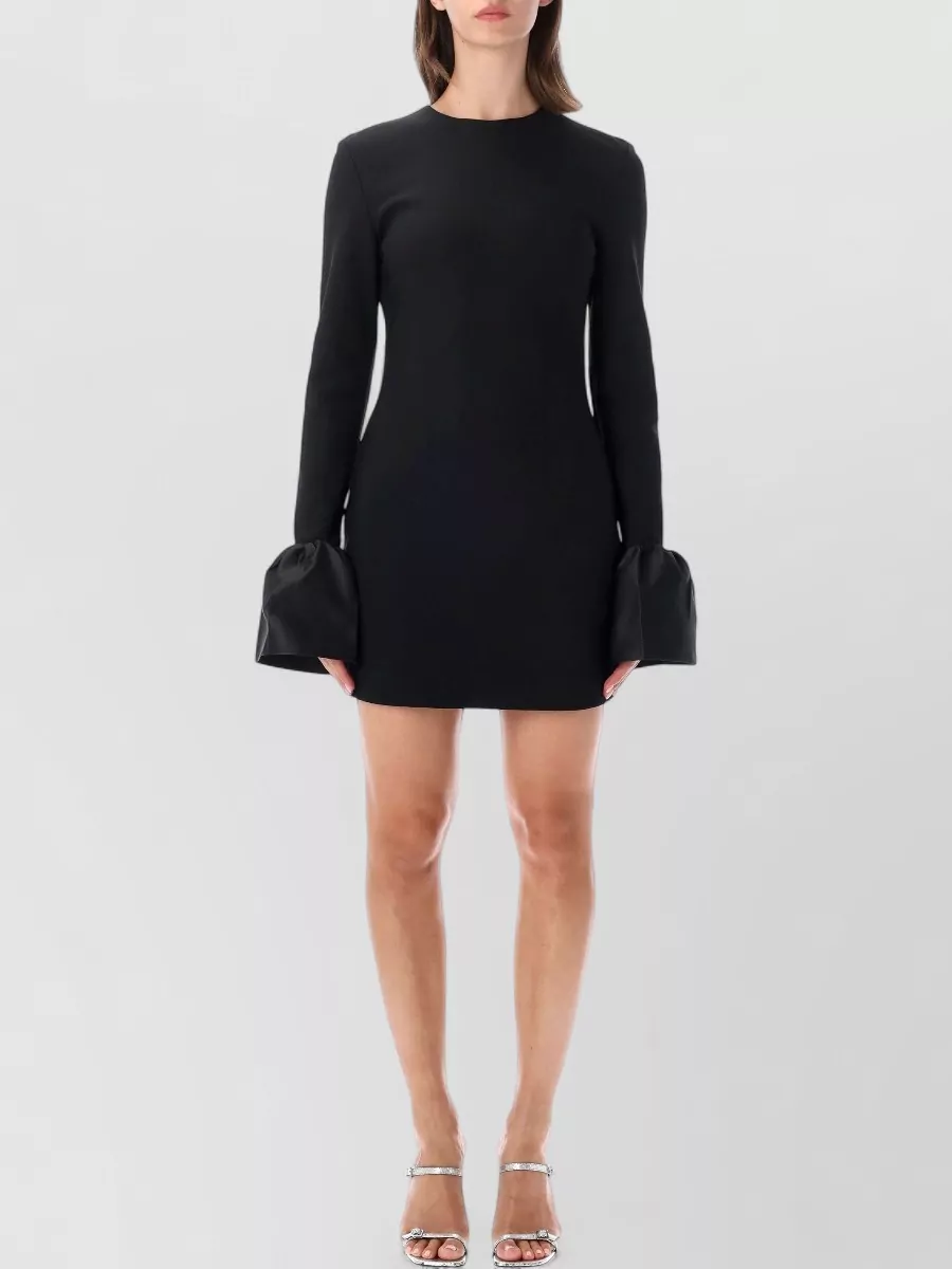 Rotate Frill-sleeve mini dress