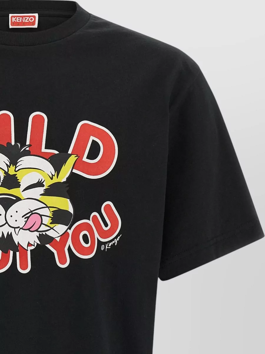 Kenzo Tiger Graphic Short Sleeve Crew Neck T-Shirt