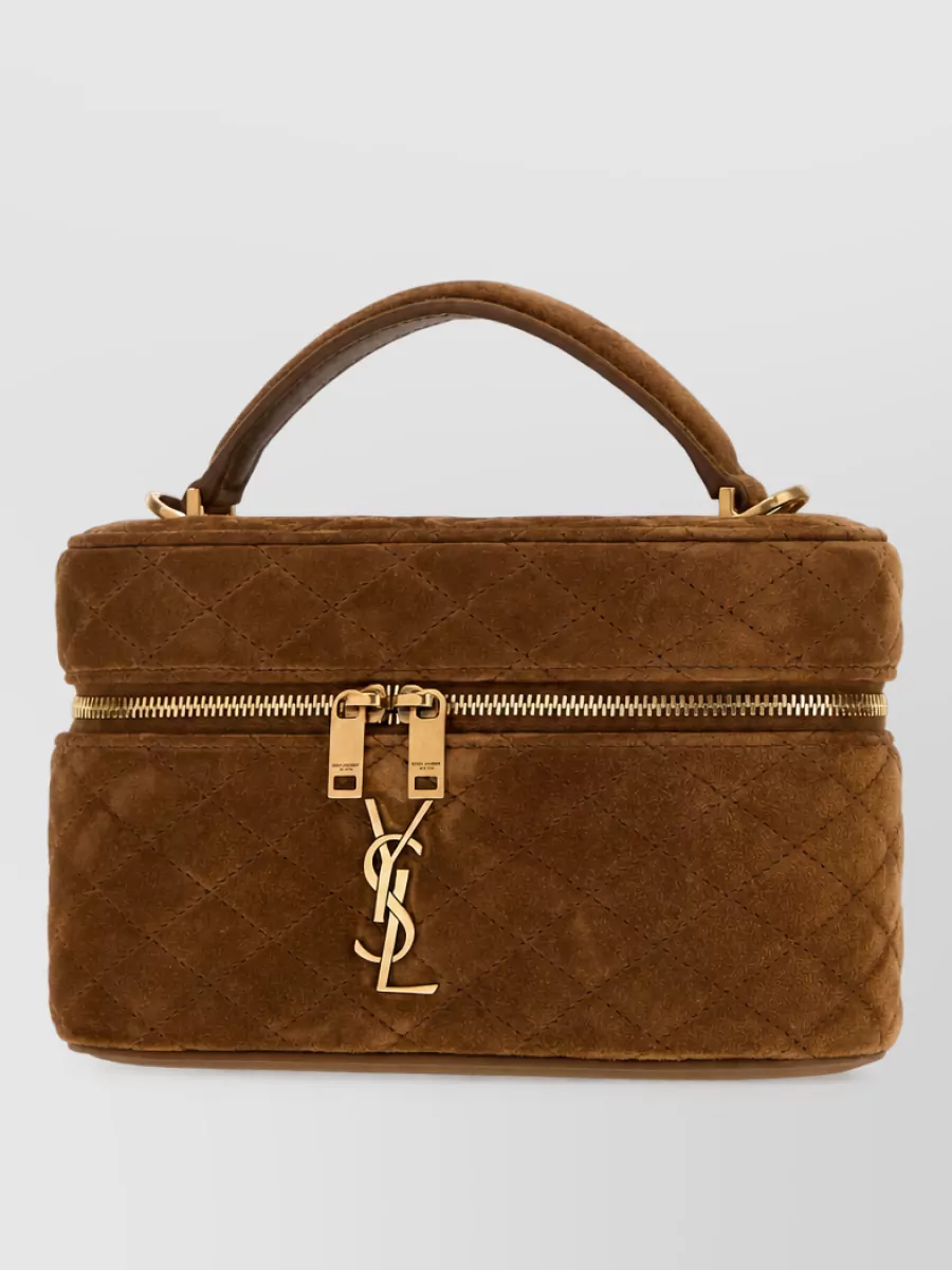 Saint Laurent na na suede clutch bag