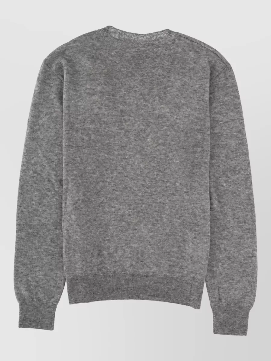 Saint Laurent Cashmere Silk V-Neck Sweater