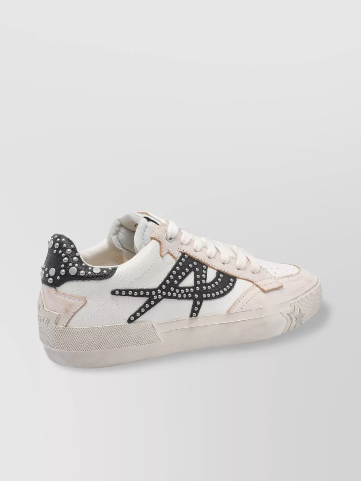 Shop Ash Crystal Moon Leather Sneakers Studded