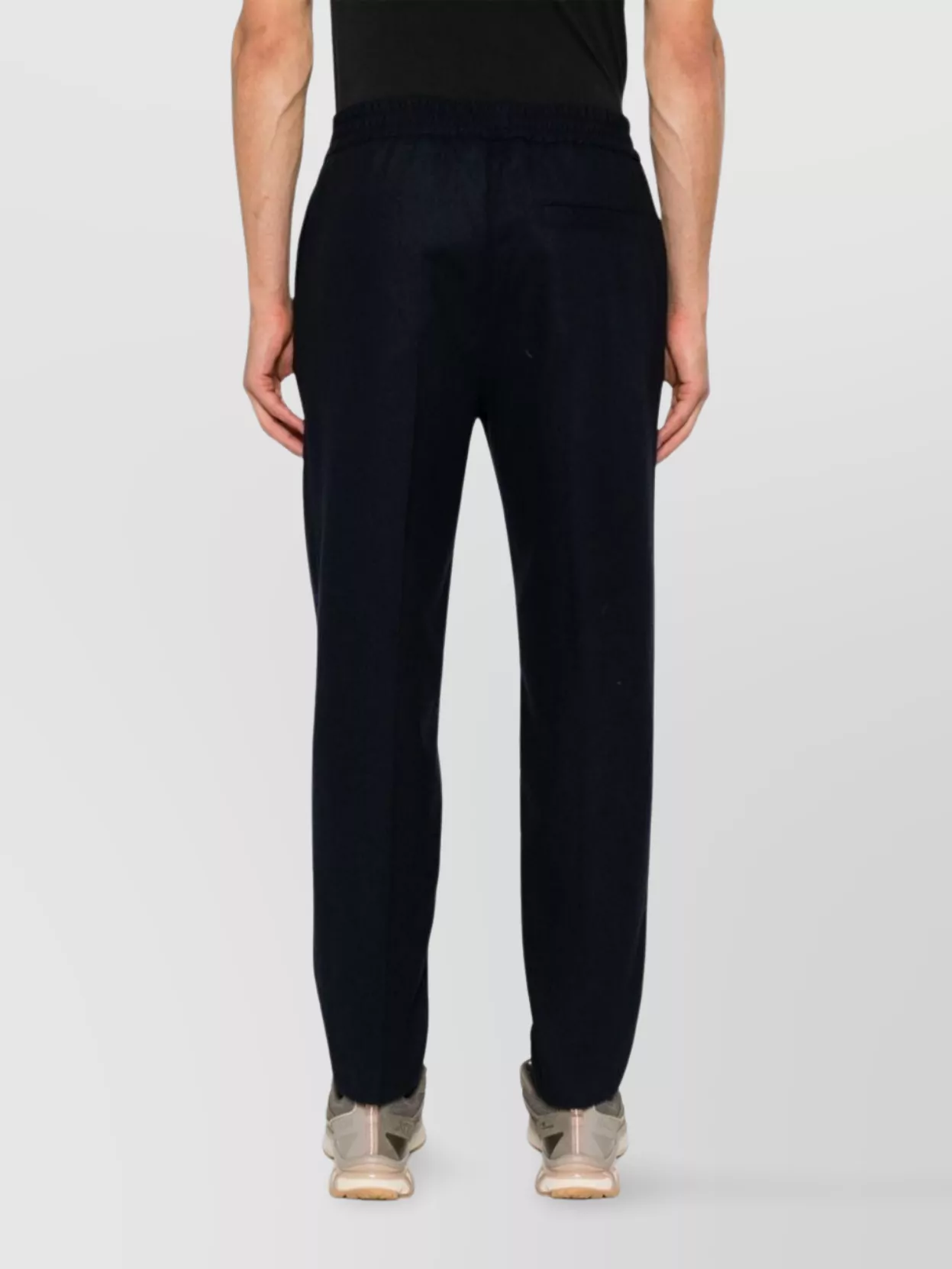 A.p.c. Elasticated Flannel Trousers Raised Stitching