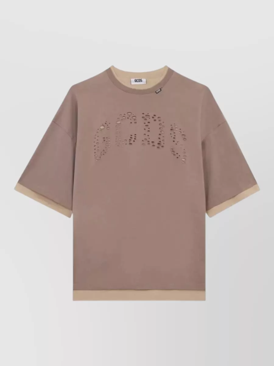 GCDS cotton logo short-sleeve t-shirt
