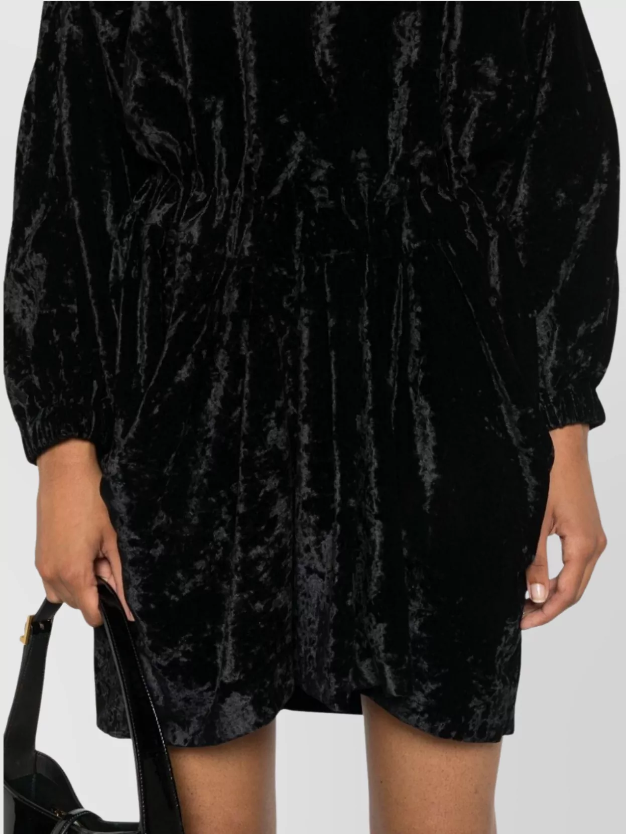 Isabel Marant Velvet Dress With Long Sleeves And Relaxed Fit