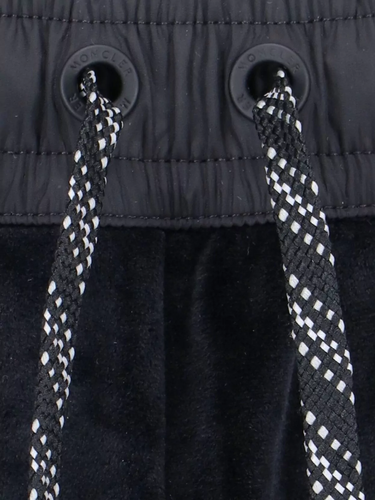 Moncler Grenoble Straight Trousers With Elastic Waistband And Side Pockets