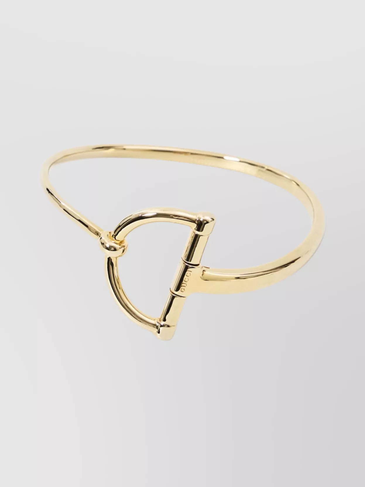 Gucci Choker Necklace Featuring Half Horsebit Design In Gold