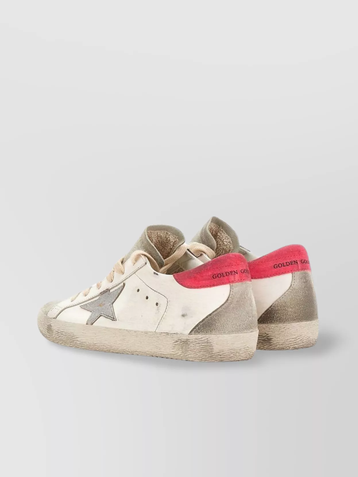 Golden Goose Leather Star Sneakers Breathable Holes