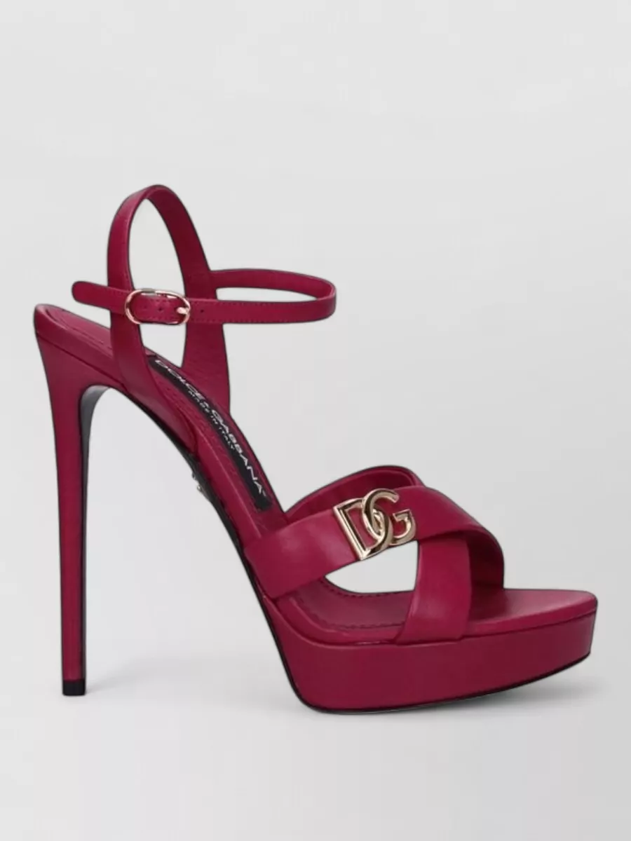 Dolce&Gabbana Leather Platform Sandals