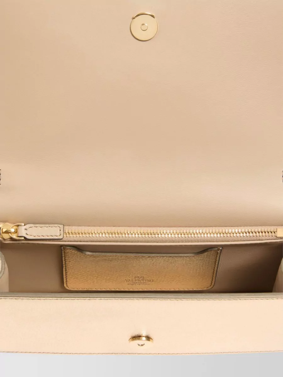 Valentino Garavani Vlogo Signature Mini Leather Clutch Bag