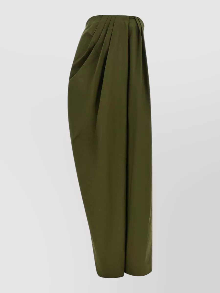 Armarium cotton asymmetric draped sleeveless long dress