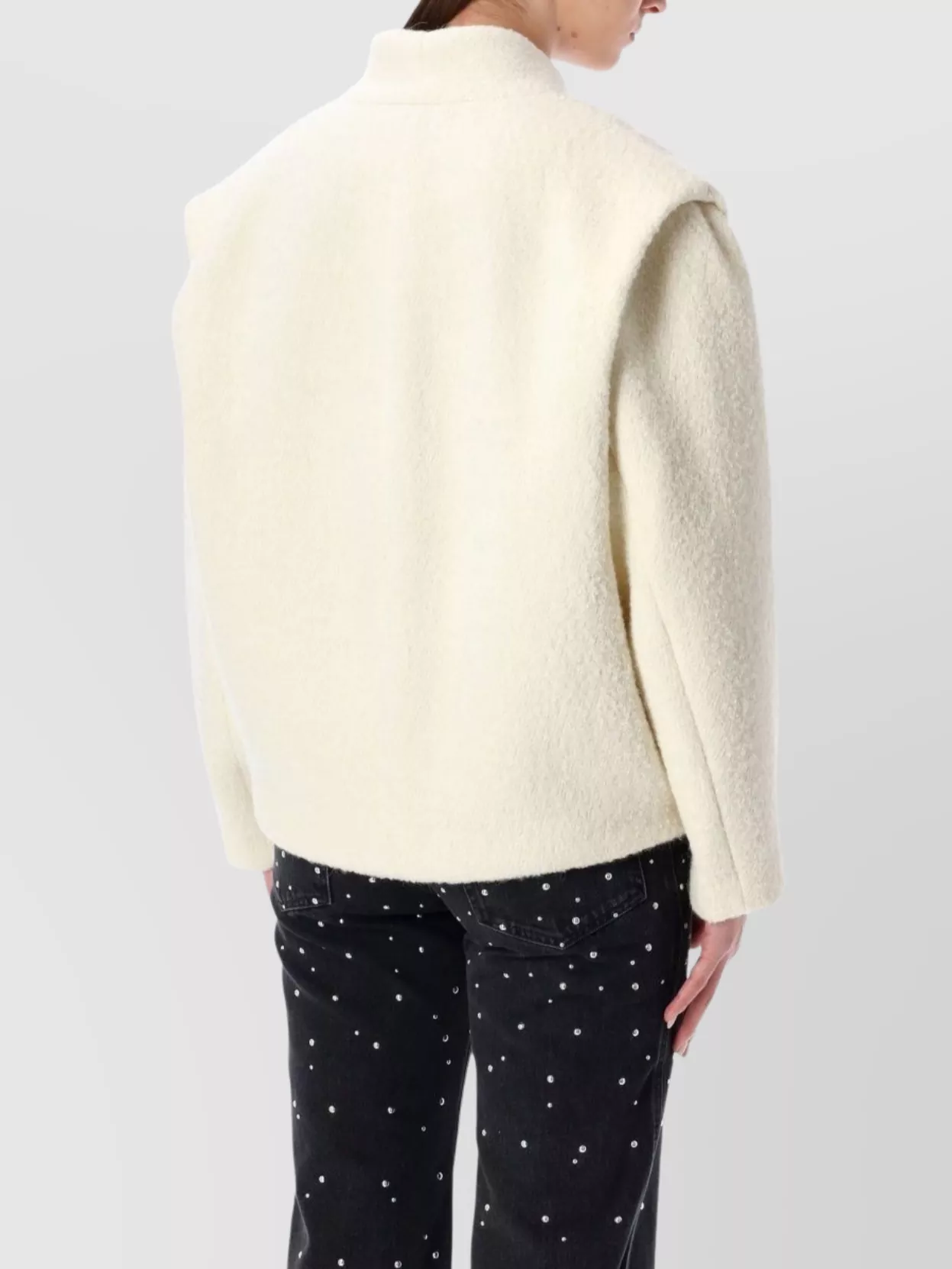 Isabel Marant Etoile Textured Fabric Peacoat Featuring Side Pockets