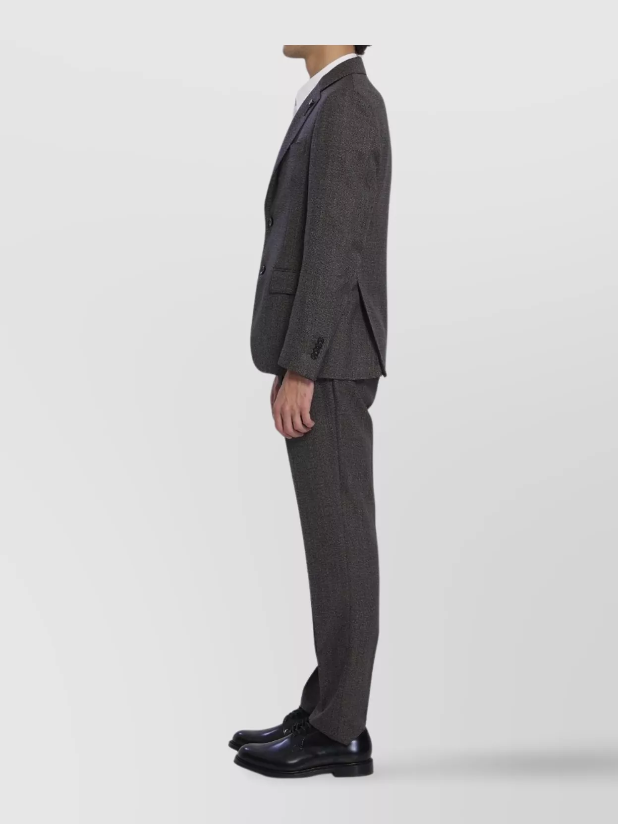 Lardini Virgin Wool Single-Breasted Tailored Suit